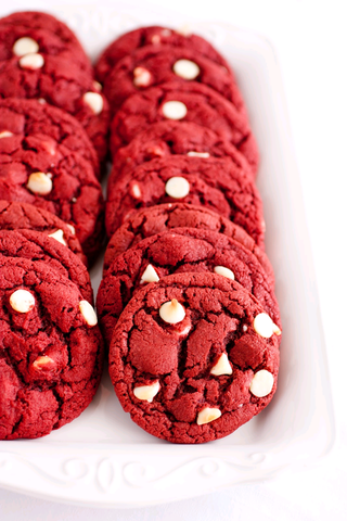 red velvet cookies recepty
