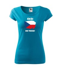 Dámské tričko - Češi do toho!