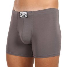 Pánské boxerky Styx long klasická guma tmavě šedé (F1063)