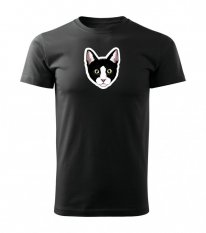 Pánské tričko - Kočka černo-bílá