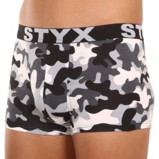 Pánské boxerky Styx art sportovní guma nadrozměr maskáč (R1457)