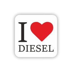Samolepka na auto - I love diesel