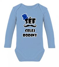 Detské body s dlhým rukávom - Šéf celej rodiny