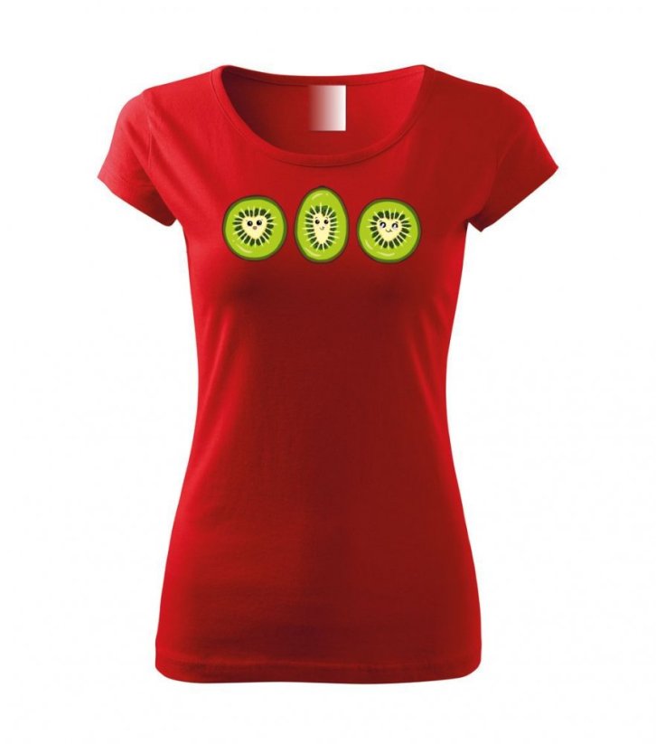 Dámské tričko - Kiwi - Barva: Červená