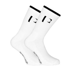 3PACK ponožky Pietro Filipi sportovní vysoké bílé (3POB2)