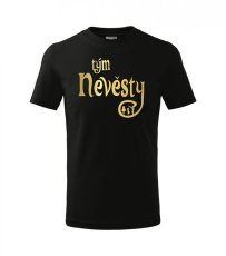 svatební tričko dětské - silueta - tým nevěsty - Povidlo