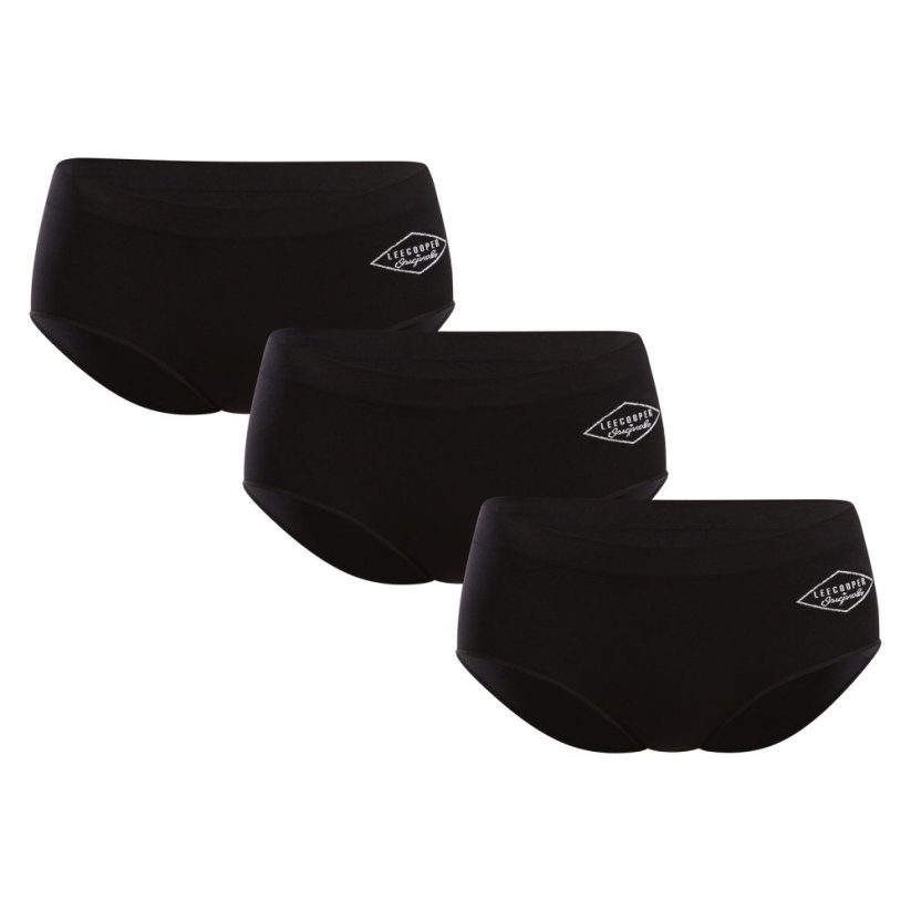 3PACK dámské kalhotky Lee Cooper černé (PO41174) - Velikost: L