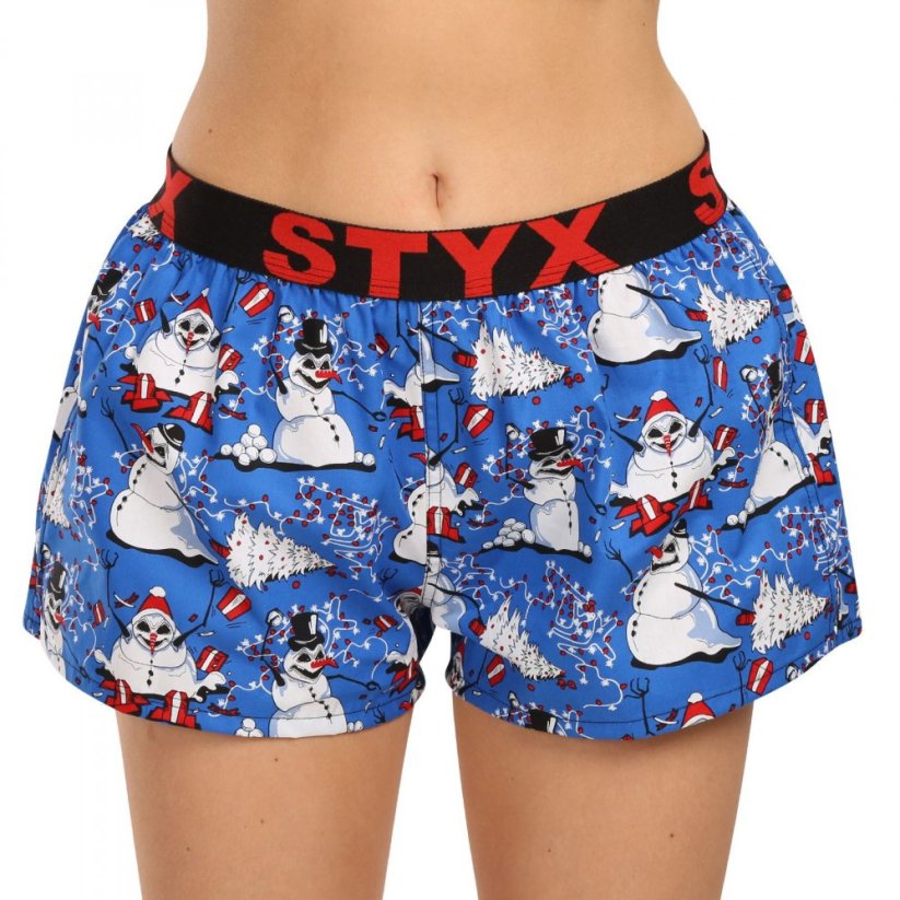 3PACK dámské trenky Styx art sportovní guma vícebarevné (3T17134) - Velikost: M
