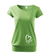 Těhotenské tričko - Srdíčko 2 se jménem