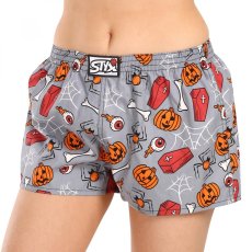 Dámské trenky Styx art klasická guma Halloween rakve (K1752)
