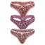 3PACK dámská tanga Fine woman vícebarevná (808-B) - Velikost: M