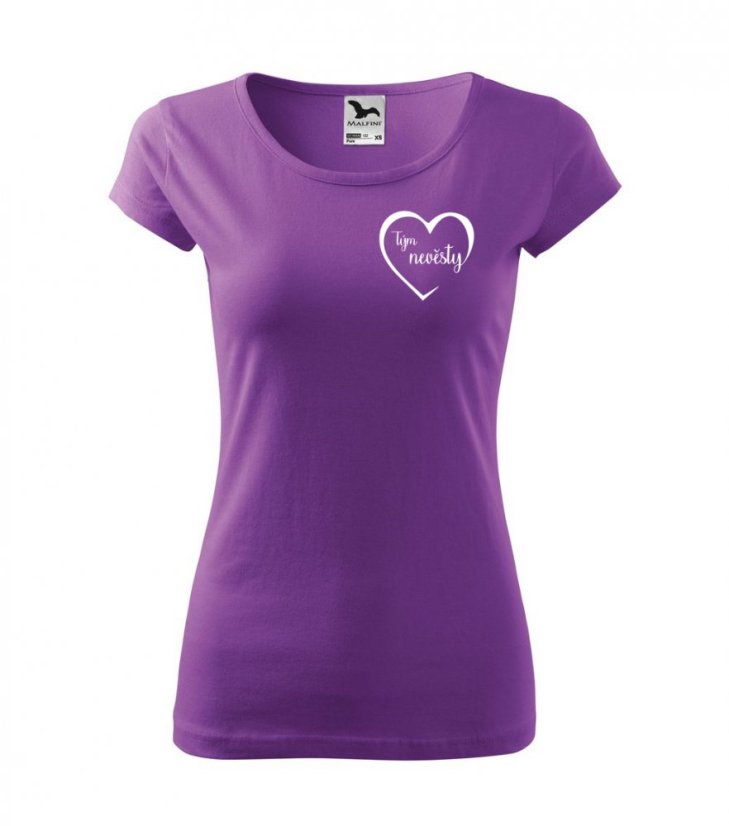 svatební tričko - srdíčko - tým nevěsty - Povidlo