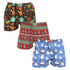 3PACK pánské trenky Styx art klasická guma vícebarevné (3A16814)