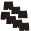 7PACK pánské boxerky Nedeto černé (7NDTB001) - Velikost: XL