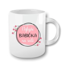 Hrnek - Kytky - Nejlepší babička na světě