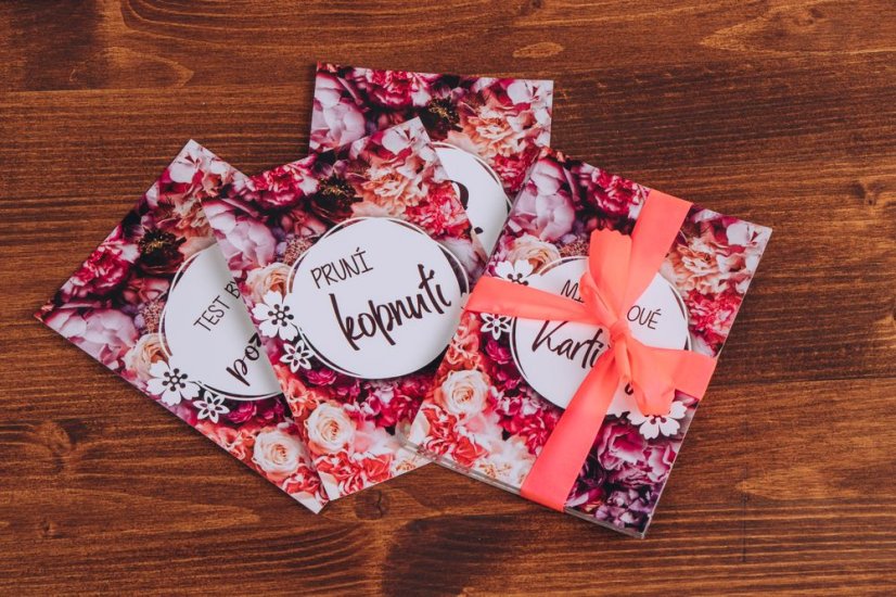 Těhotenské milníkové kartičky - Růže