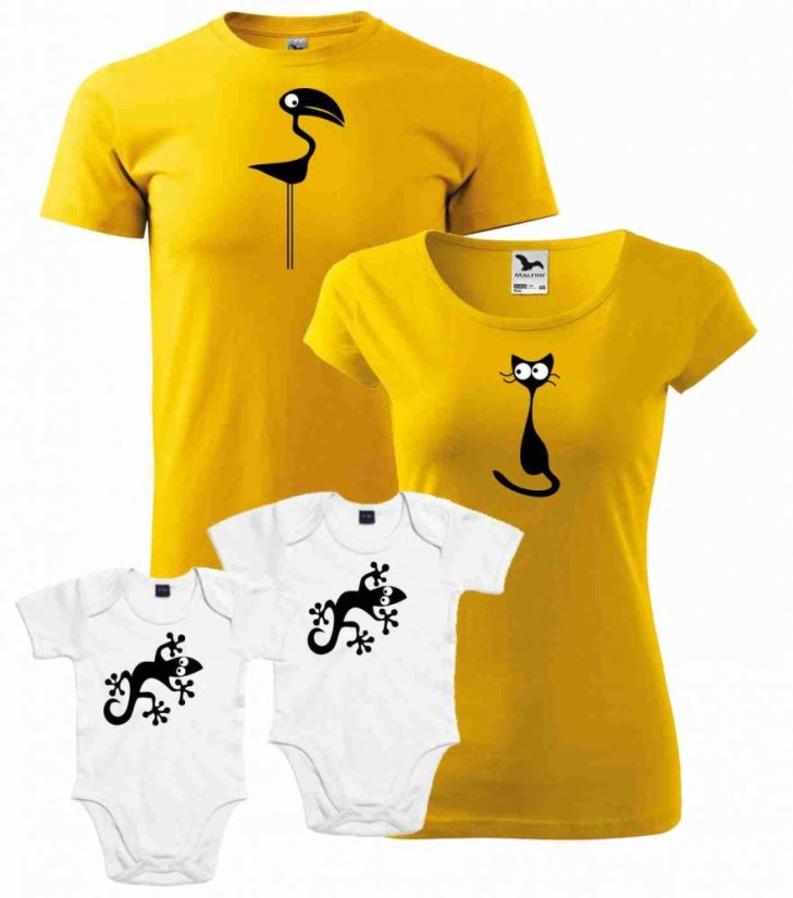 Rodinný set - Trička a 2x Body - Kukadla