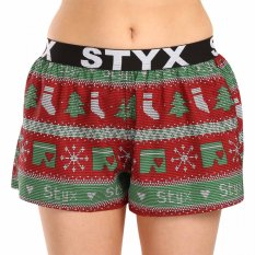 Dámské trenky Styx art sportovní guma Vánoce pletené (T1658)