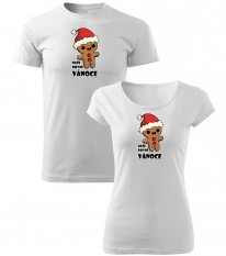 Vánoční párová trička - Perníček - Naše první Vánoce