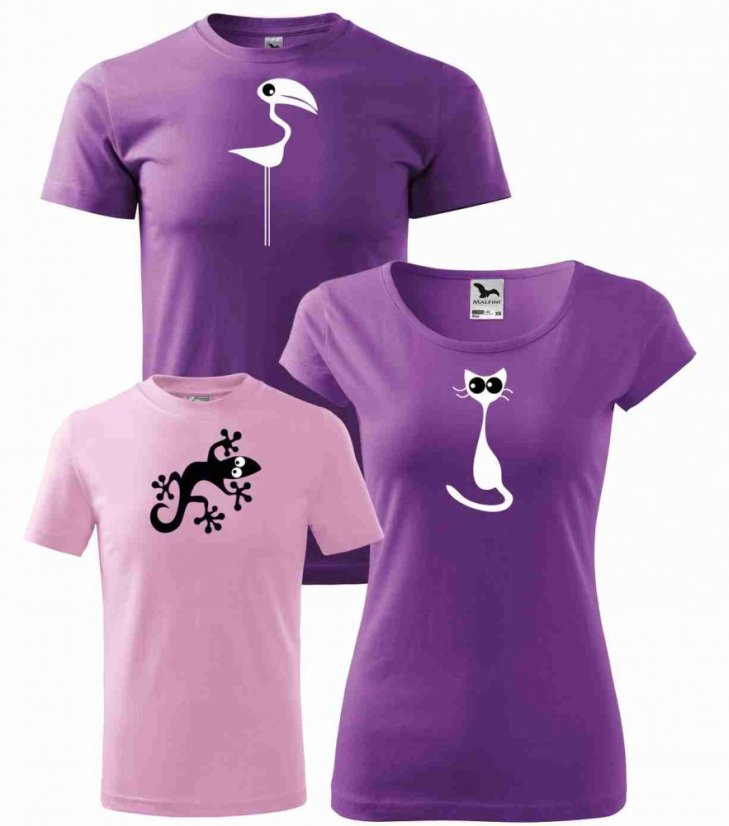 Rodinný set - 3x Tričko - Kukadla Rodinný set - 3x Tričko - Kukadla