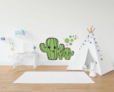 Dětské samolepky na zeď - Kaktus