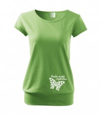 Těhotenské tričko - Motýlek 2 se jménem