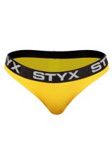 Dámské kalhotky Styx sportovní guma žluté (IK1068)