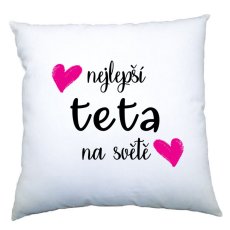 Polštářek - Nejlepší teta na světě