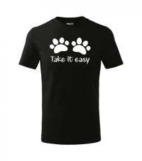 Detské tričko - Labky - Take it easy