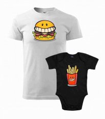 Rodinný set - Pánské tričko a Body - Fast food