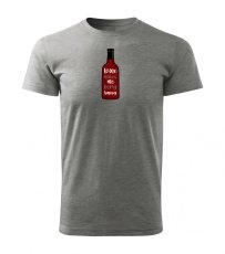 Pánske tričko - Wine makes me happy