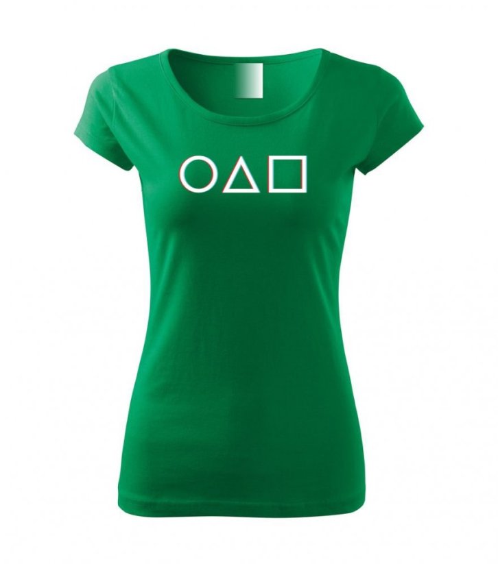 Dámské tričko - GAME - Barva: Středně zelená