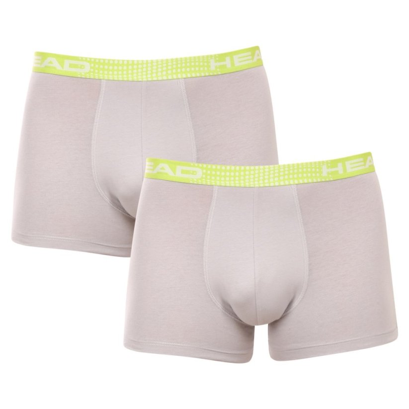 2PACK pánské boxerky HEAD šedé (701221813 002) - Velikost: XL