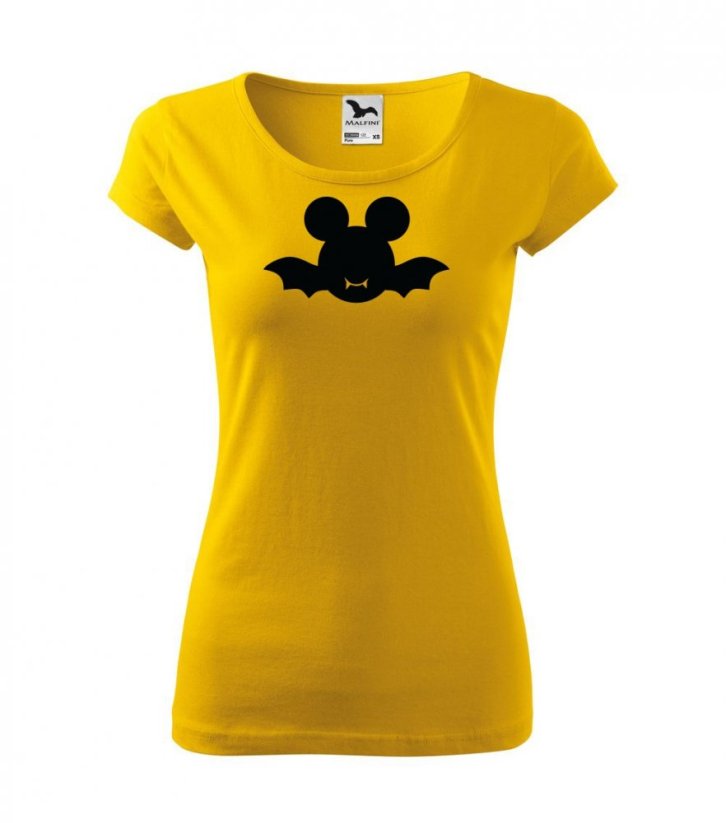 Dámské tričko - MOUSE - Netopýr - Barva: Žlutá