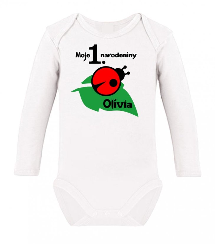 Detské body s dlhým rukávom - Moje 1. narodeniny