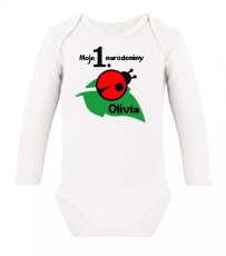 Detské body s dlhým rukávom - Moje 1. narodeniny