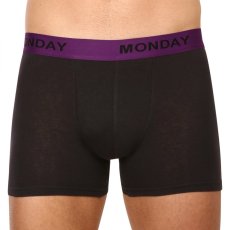 7PACK pánské boxerky Nedeto černé (7NB001-week) S