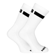 3PACK ponožky Nedeto sportovní vysoké bílé (3NOB1)
