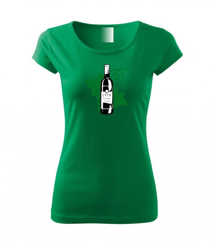 Dámské tričko - Nejlepší ročník - Barva: Středně zelená