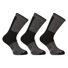 3PACK ponožky Nedeto vysoké zimní černé (3NWC1)