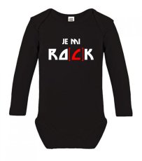 Detské body s dlhým rukávom - Je mi rock