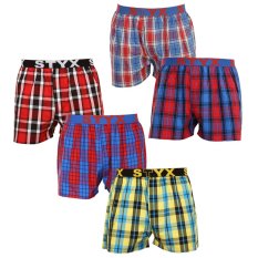 5PACK pánské trenky Styx sportovní guma vícebarevné (5B0987351)