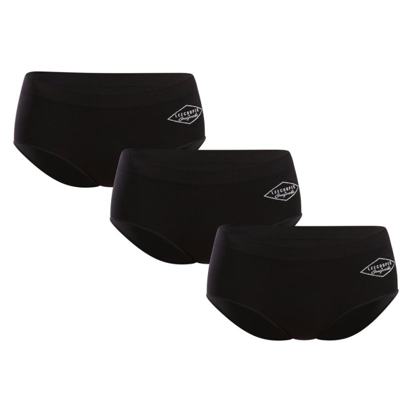 3PACK dámské kalhotky Lee Cooper černé (PO41174)