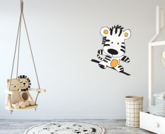 Samolepka na stenu - Zebra