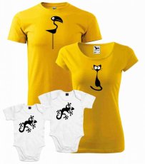 Rodinný set - Tričká a 2x Body - Kukadlá