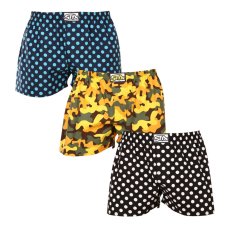 3PACK pánské trenky Styx art klasická guma vícebarevné (3A15901)