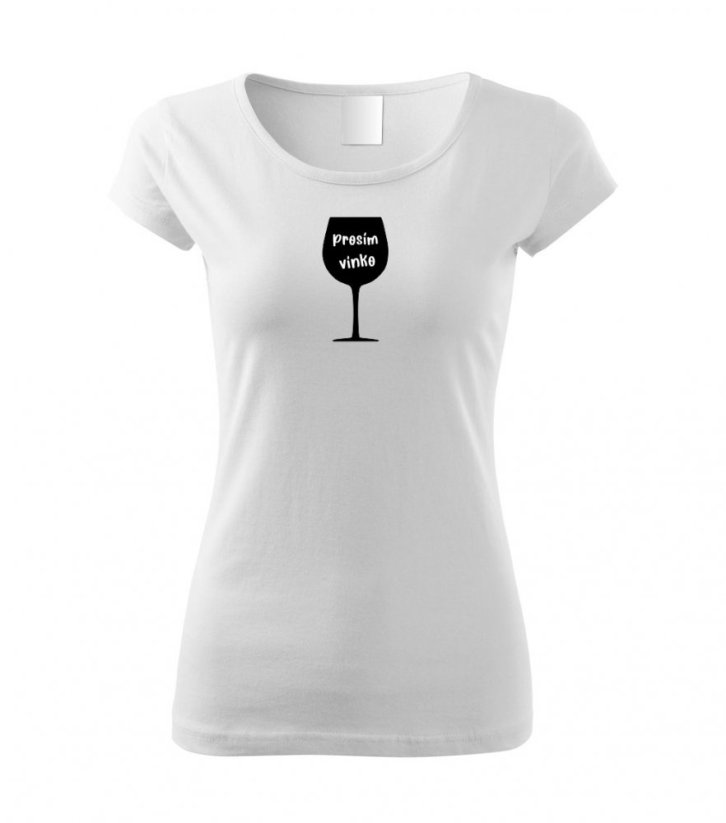 Dámské tričko - Prosím, vínko