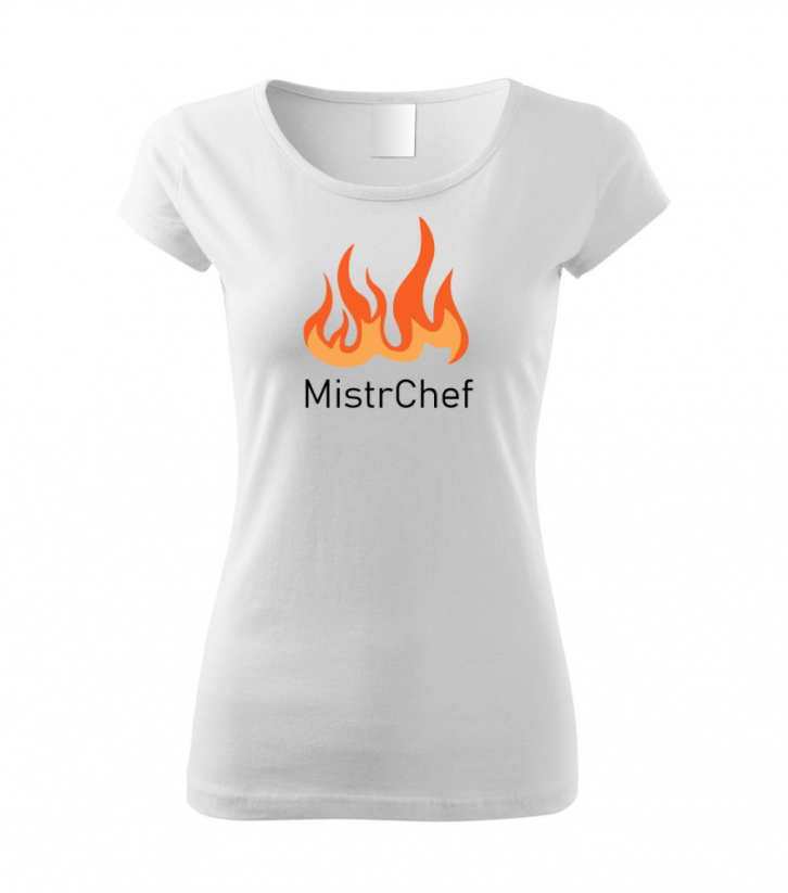 Dámské tričko - Mistrchef Grill - Barva: Bílá