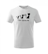 svatební tričko - kočka - tým ženicha - Povidlo