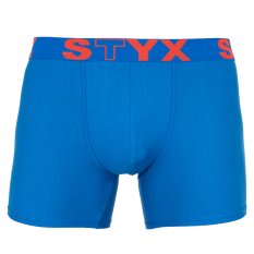 Pánské boxerky Styx long sportovní guma modré (U967)